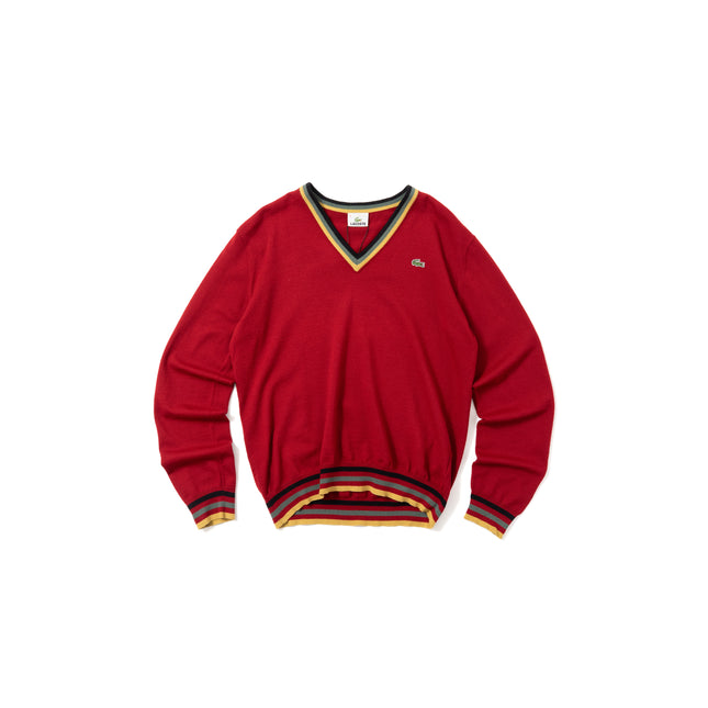 Lacoste Multi Color V-Neck Sweater