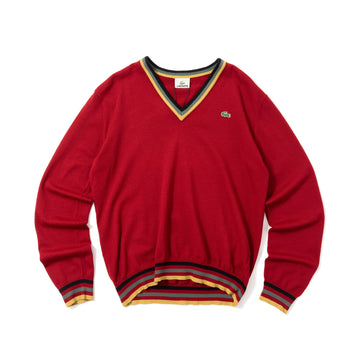Lacoste Multi Color V-Neck Sweater