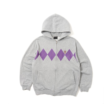 00's BEANS HOUSE Argyle Zip-Up Hoodie