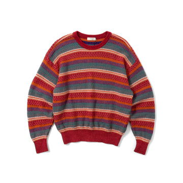 90's MIZUNO MULTI COLOR STRIPED KNIT SWEATER