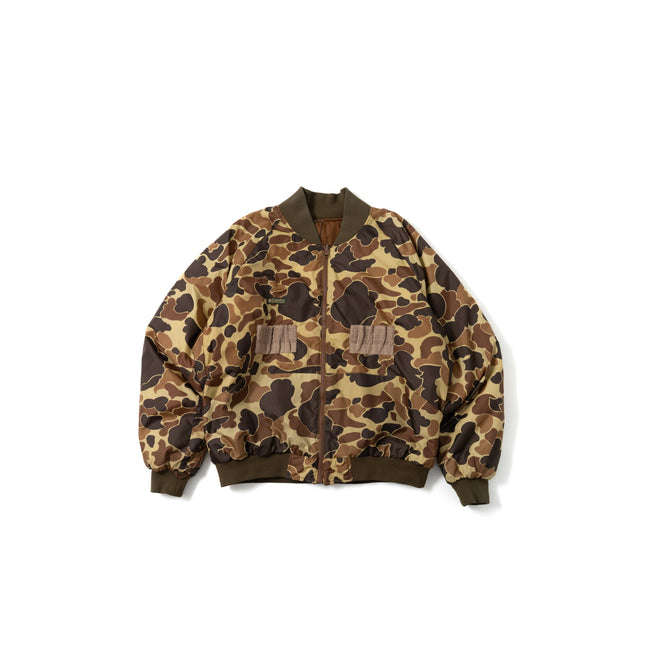 90's Columbia Camouflage Reversible Padded Jacket