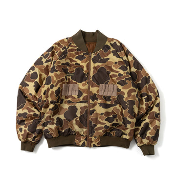 90's Columbia Camouflage Reversible Padded Jacket