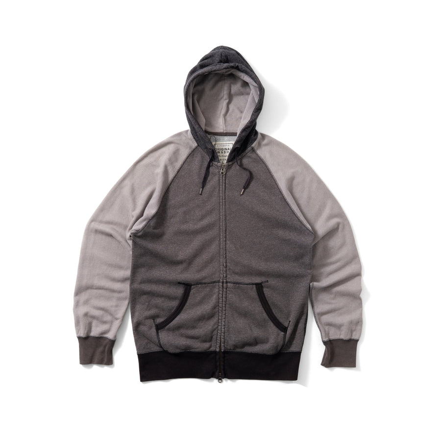 UNIQLO ORIGINAL WASH SWITCHED ZIP HOODIE