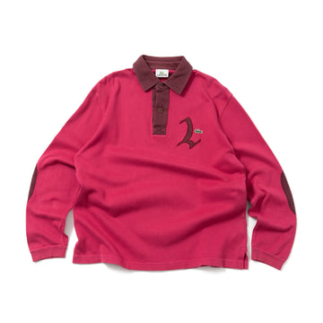 90's Lacoste Elbow Patch L/S Polo Shirt