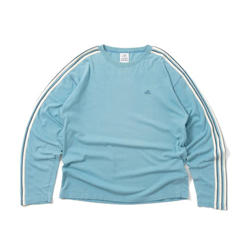 00's adidas 3 Striped L/S Tee