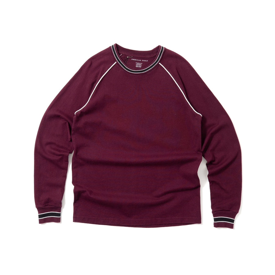AMERICAN EAGLE PIPING RAGLAN L/S TEE
