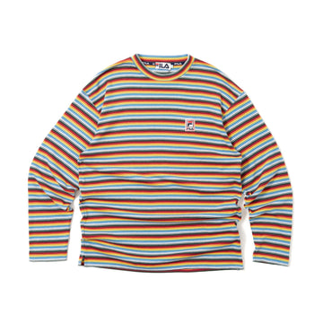 90'S FILA MULTI STRIPED L/S TEE