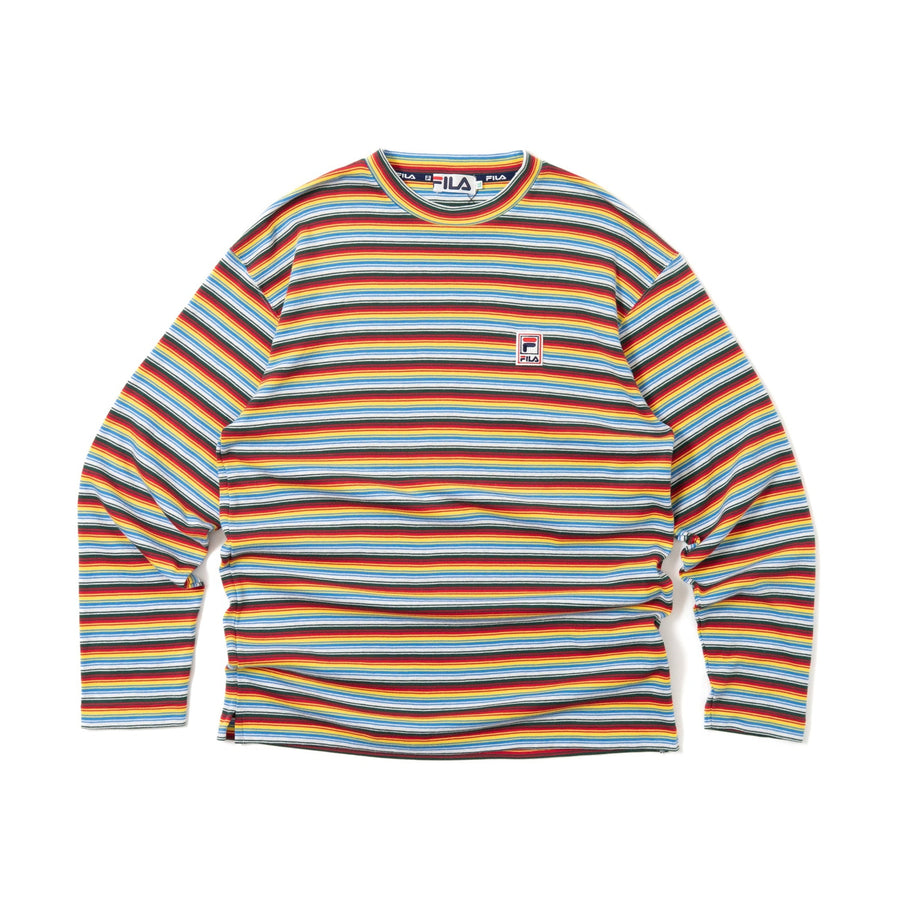 90'S FILA MULTI STRIPED L/S TEE