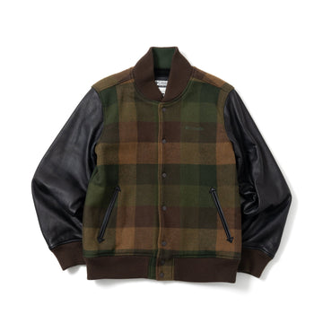 00's Columbia Check Stadium Jacket