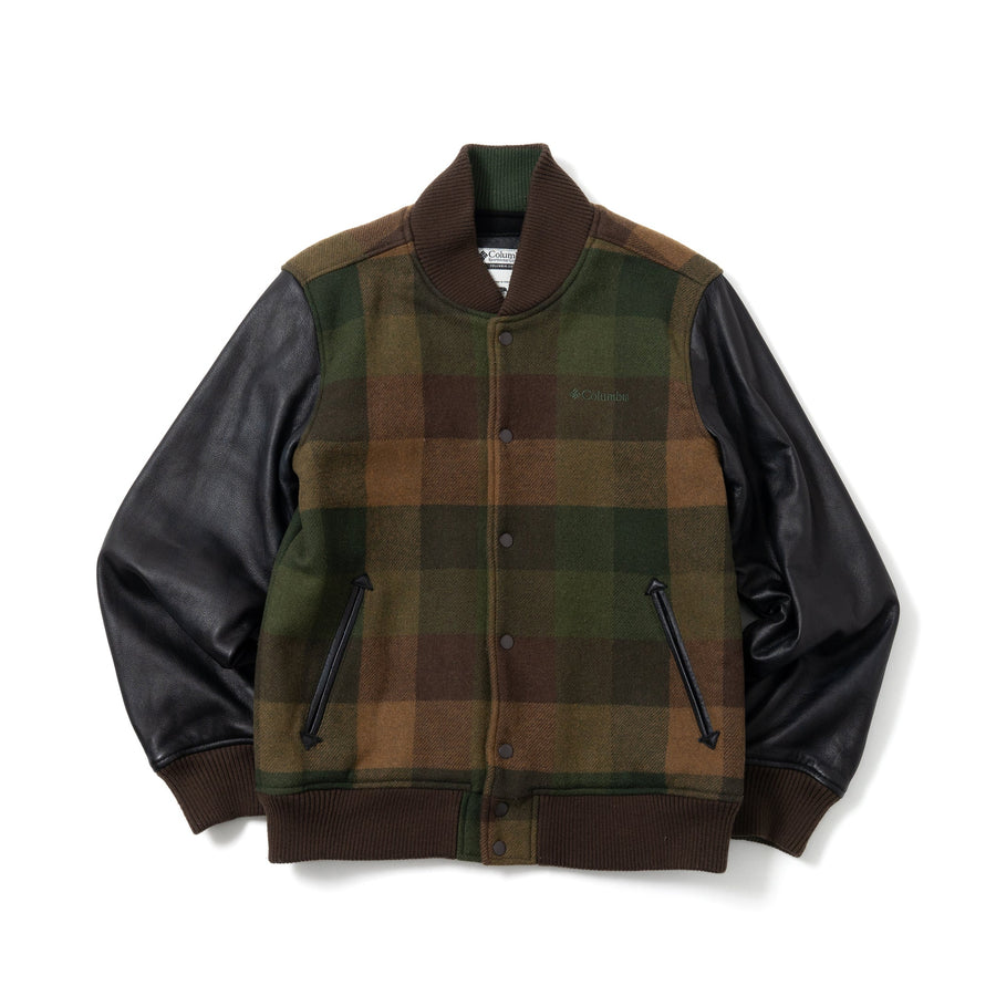 00's Columbia Check Stadium Jacket