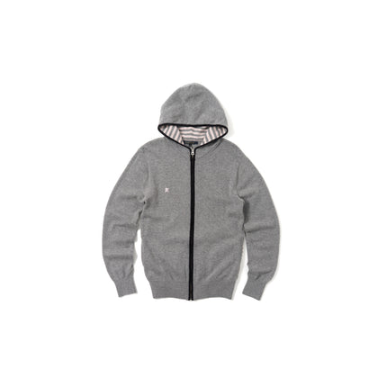 R.Newbold Zip-Up Knit Hoodie