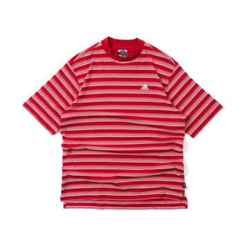 00'S ADIDAS GOLF STRIPED MOCK NECK S/S TEE