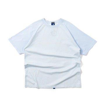 00's R.Newbold Houndstooth Raglan S/S Tee