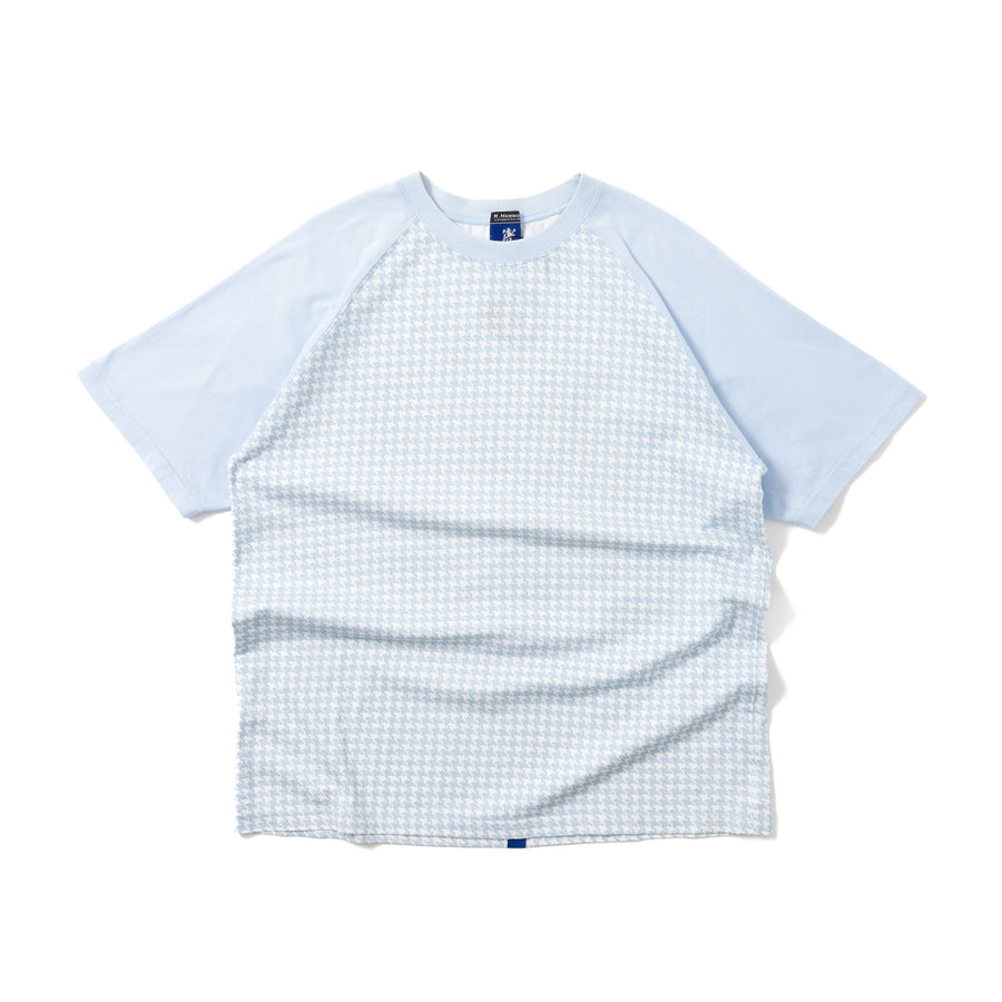 00's R.Newbold Houndstooth Raglan S/S Tee