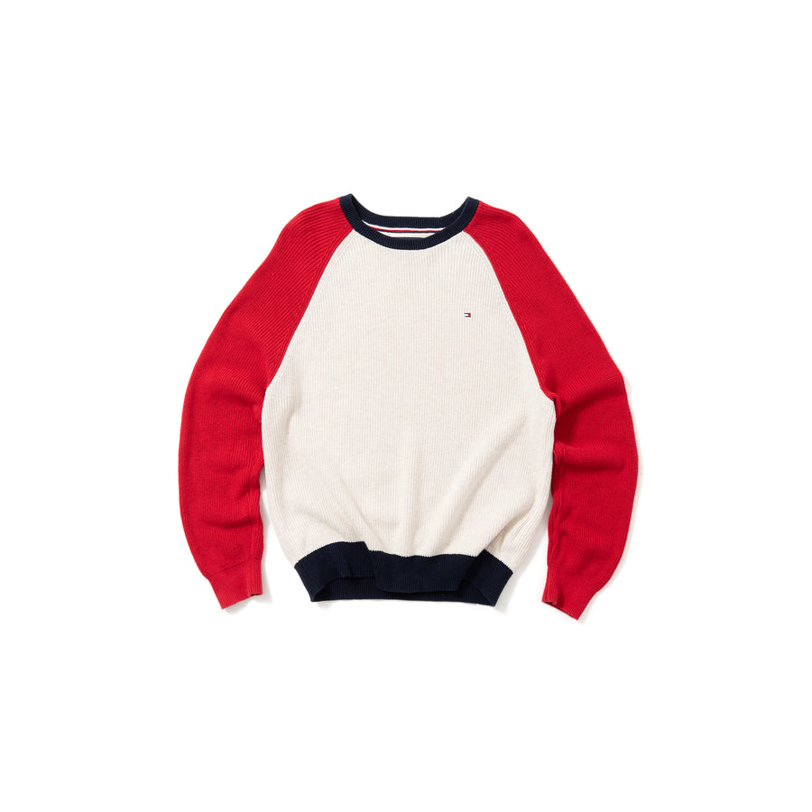 TOMMY HILFIGER Raglan Sleeve Cotton Sweater