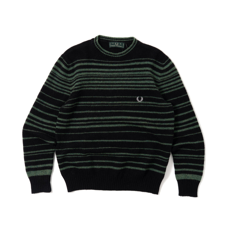 90's Fred Perry Striped Knit Sweater