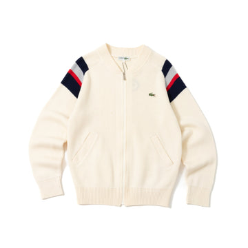 90's Chemise Lacoste Zip-Up Knit