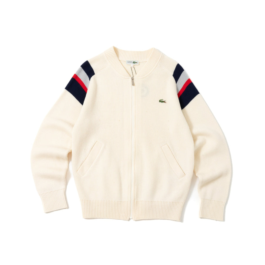 90's Chemise Lacoste Zip-Up Knit