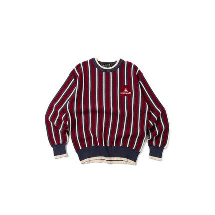 00's Le Coq Sportif Golf Collection Striped Knit Sweater