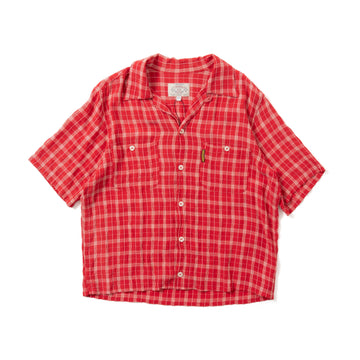 90'S ARMANI JEANS RAYON OPEN COLLAR SHIRT