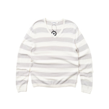 CALVIN KLEIN STRIPED KNIT SWEATER