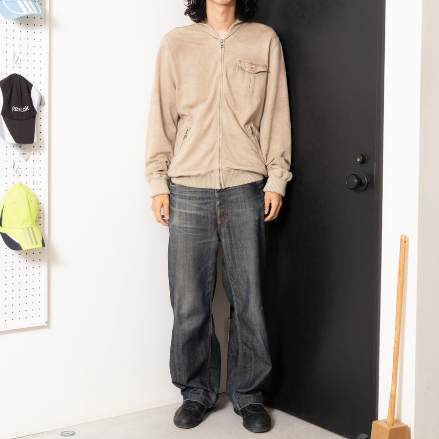 GAS ZIP-UP COTTON JACKET