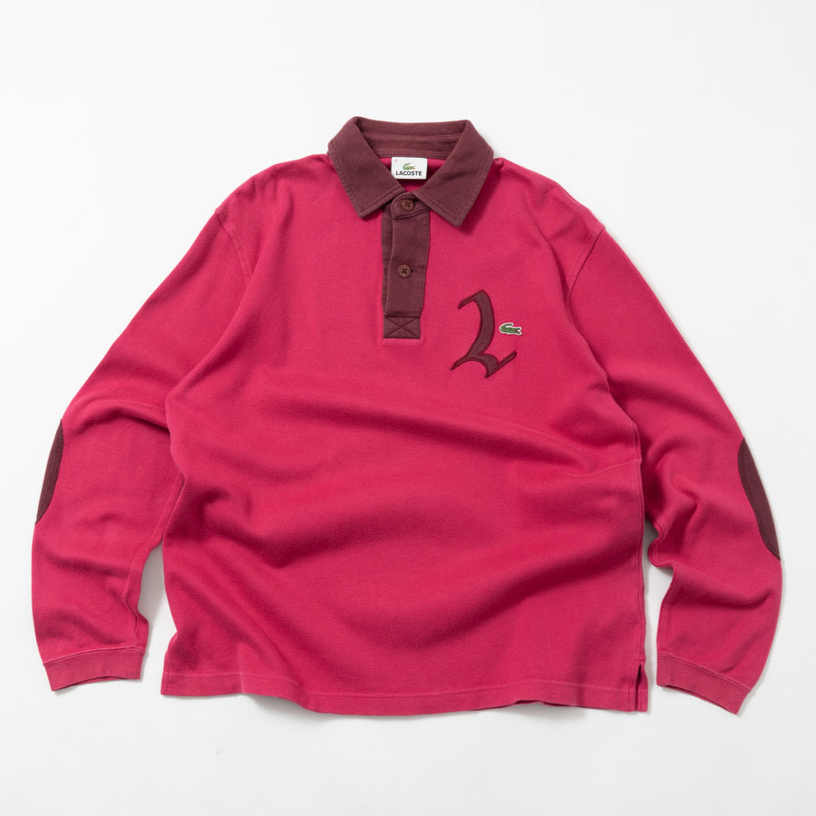 90's Lacoste Elbow Patch L/S Polo Shirt