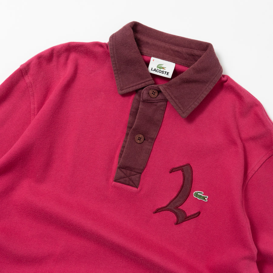 90's Lacoste Elbow Patch L/S Polo Shirt
