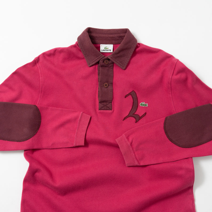 90's Lacoste Elbow Patch L/S Polo Shirt