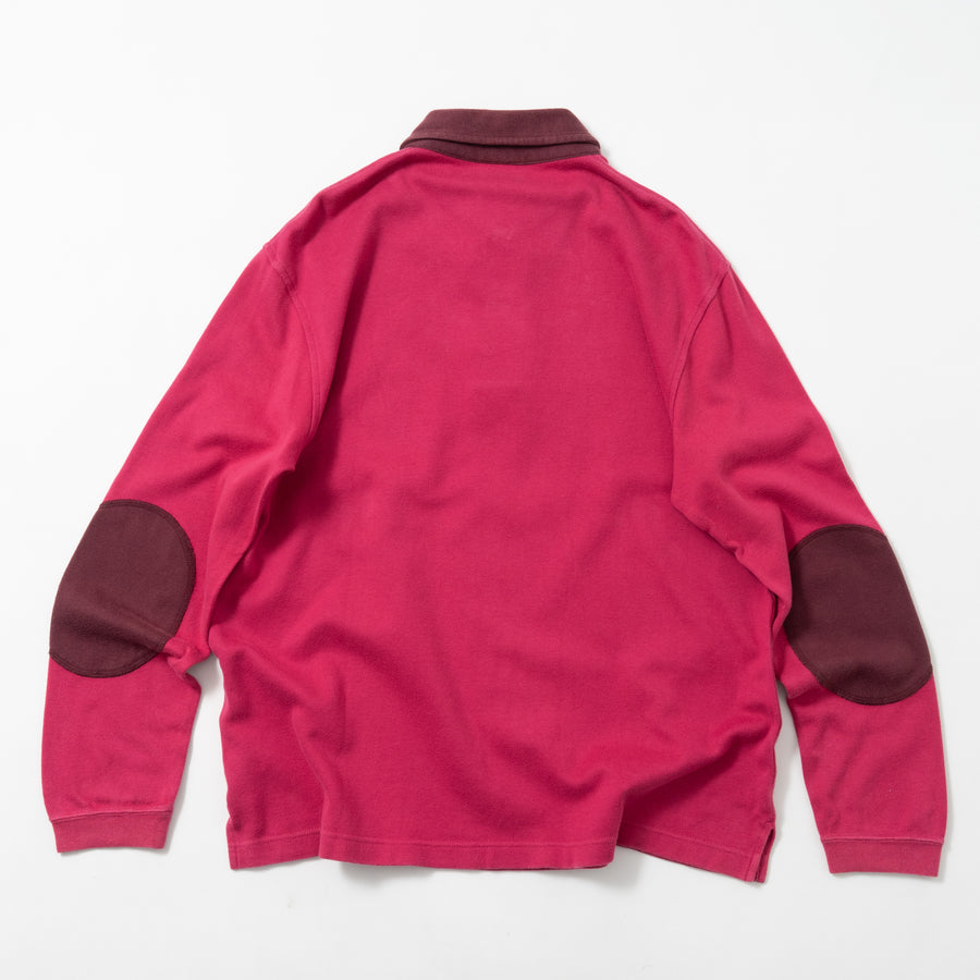 90's Lacoste Elbow Patch L/S Polo Shirt