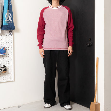 Unknown Waffle Raglan Sleeve L/S Tee