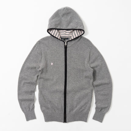 R.Newbold Zip-Up Knit Hoodie