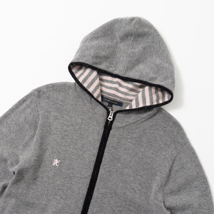 R.Newbold Zip-Up Knit Hoodie