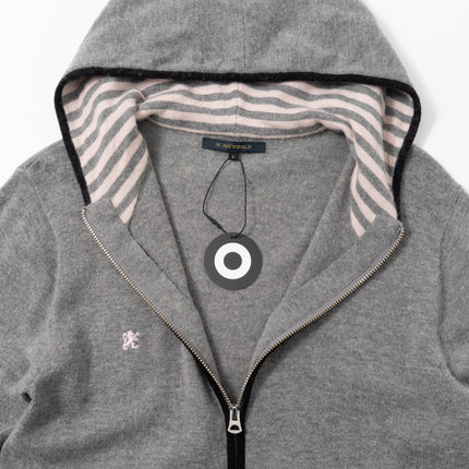R.Newbold Zip-Up Knit Hoodie