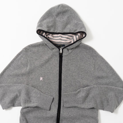 R.Newbold Zip-Up Knit Hoodie