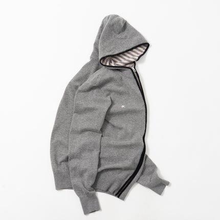 R.Newbold Zip-Up Knit Hoodie
