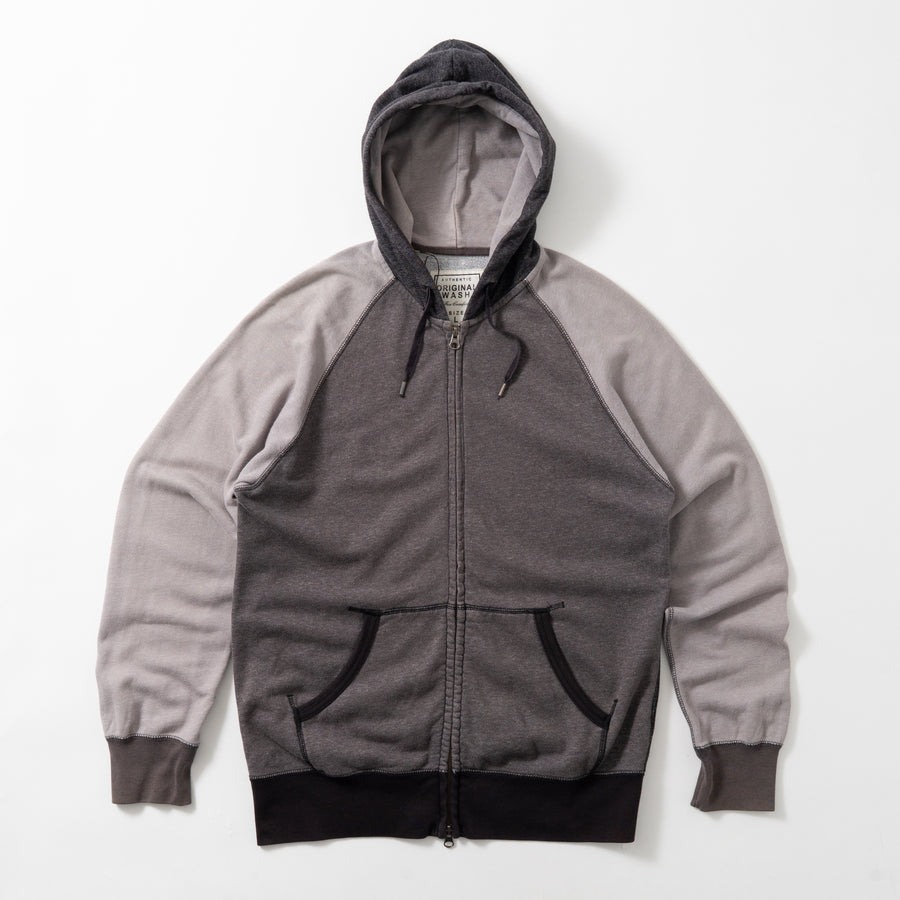 UNIQLO ORIGINAL WASH SWITCHED ZIP HOODIE