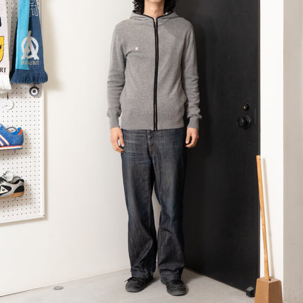 R.Newbold Zip-Up Knit Hoodie