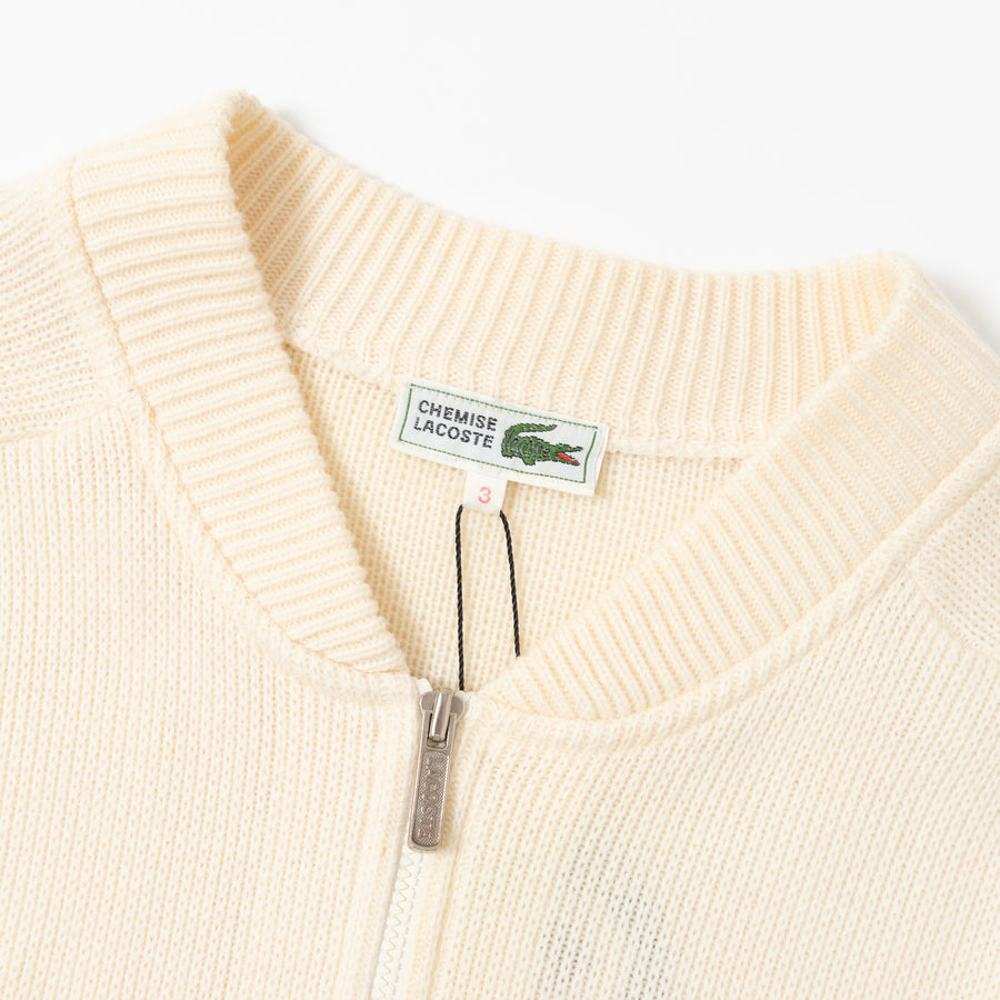 90's Chemise Lacoste Zip-Up Knit