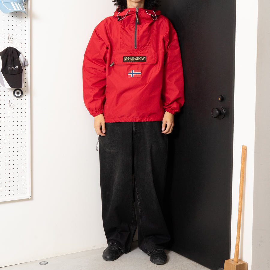 90'S NAPAPIJRI PACKABLE RAIN FOREST ANORAK PARKA