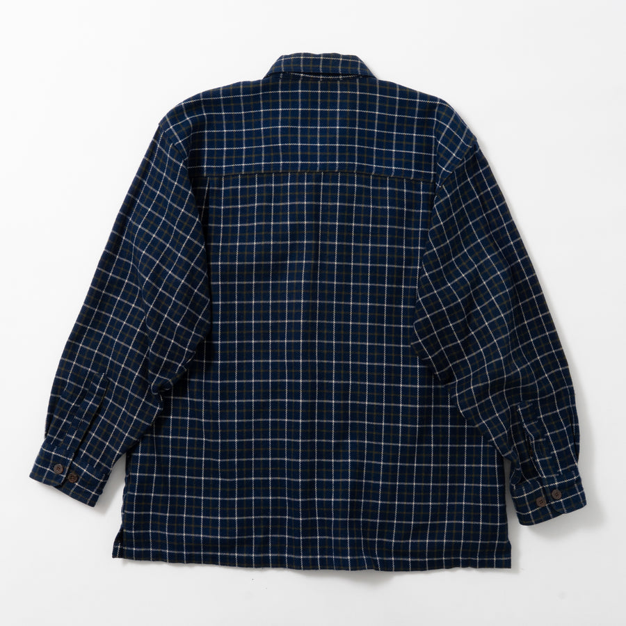 90'S TROY BROS DOUBLE POCKET FLANNEL SHIRT