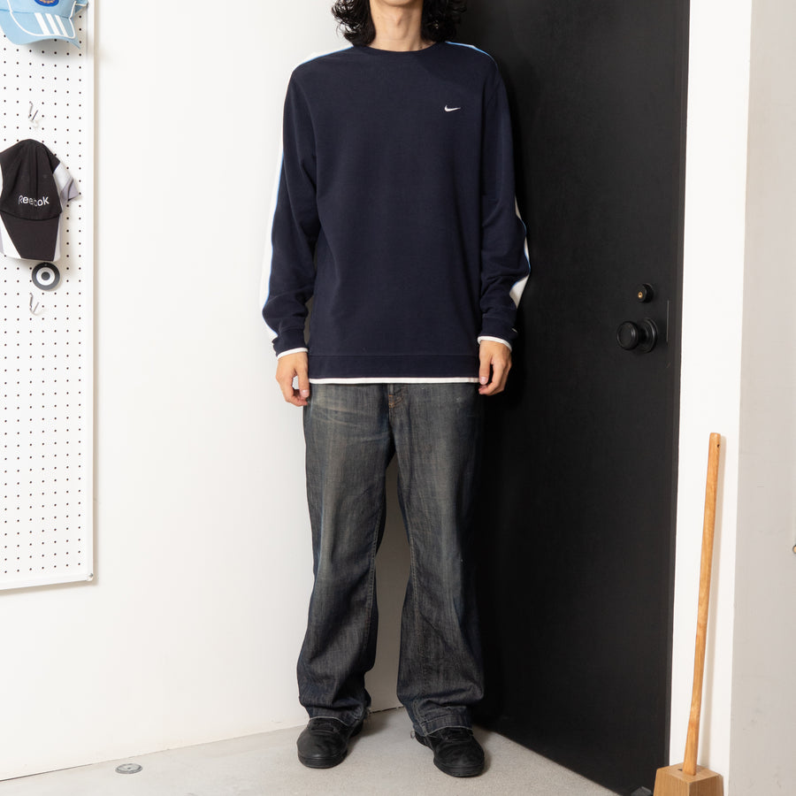 00's NIKE SIDE PIPING L/S TEE