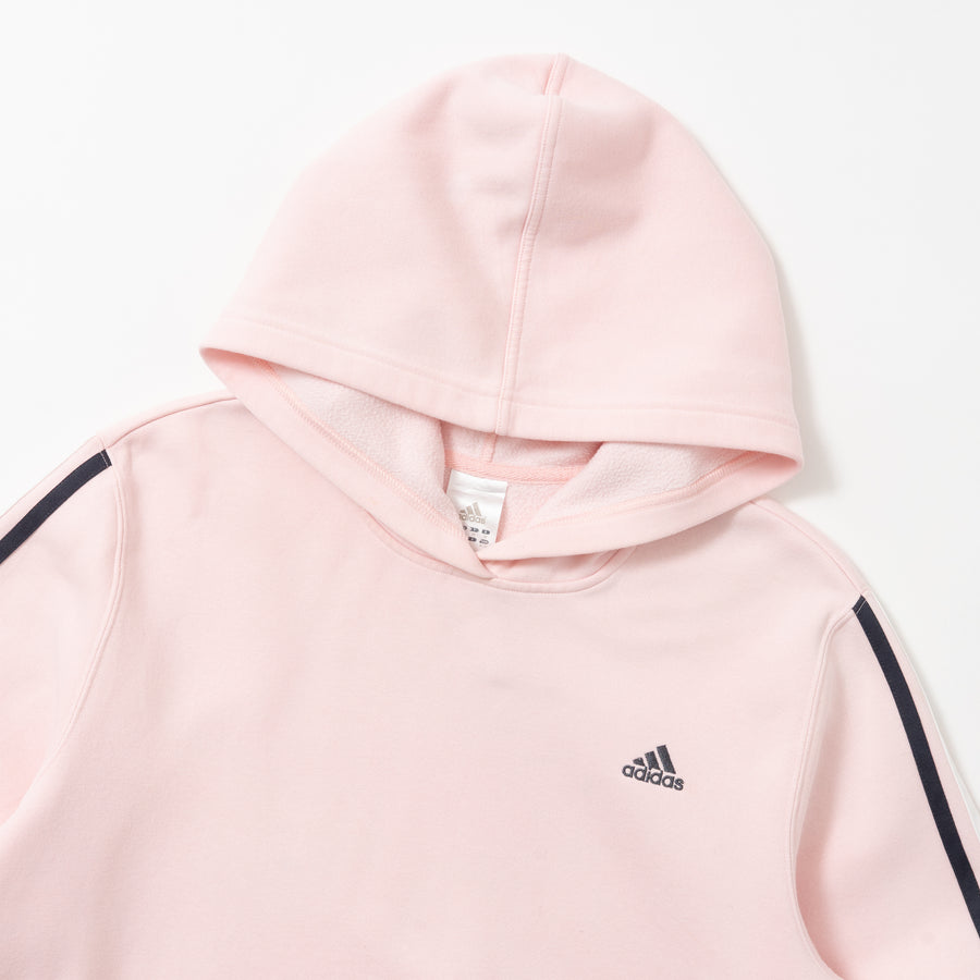 00's ADIDAS 3 STRIPED PULLOVER HOODIE