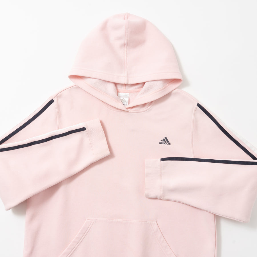00's ADIDAS 3 STRIPED PULLOVER HOODIE