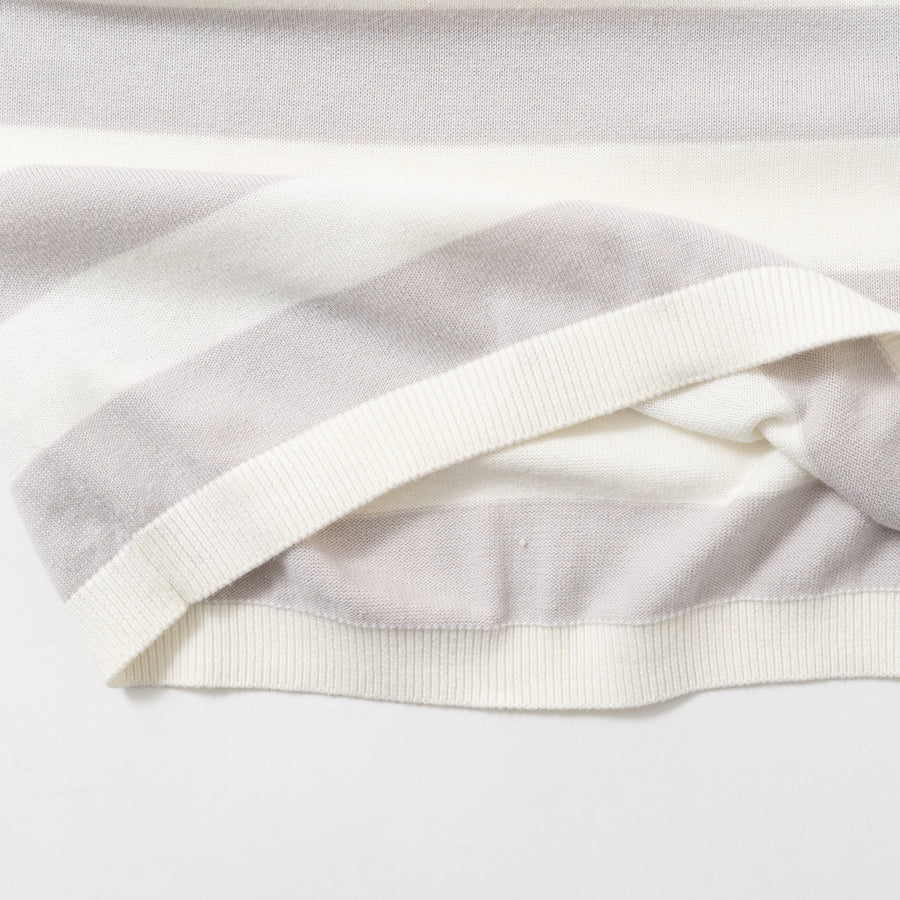 CALVIN KLEIN STRIPED KNIT SWEATER