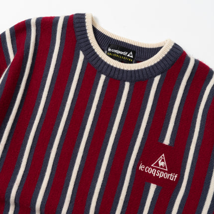 00's Le Coq Sportif Golf Collection Striped Knit Sweater