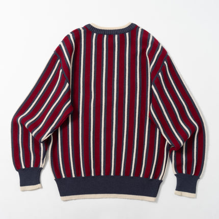 00's Le Coq Sportif Golf Collection Striped Knit Sweater