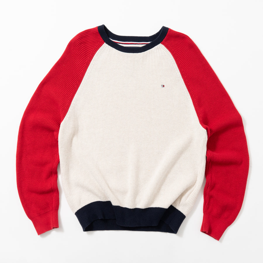 TOMMY HILFIGER Raglan Sleeve Cotton Sweater