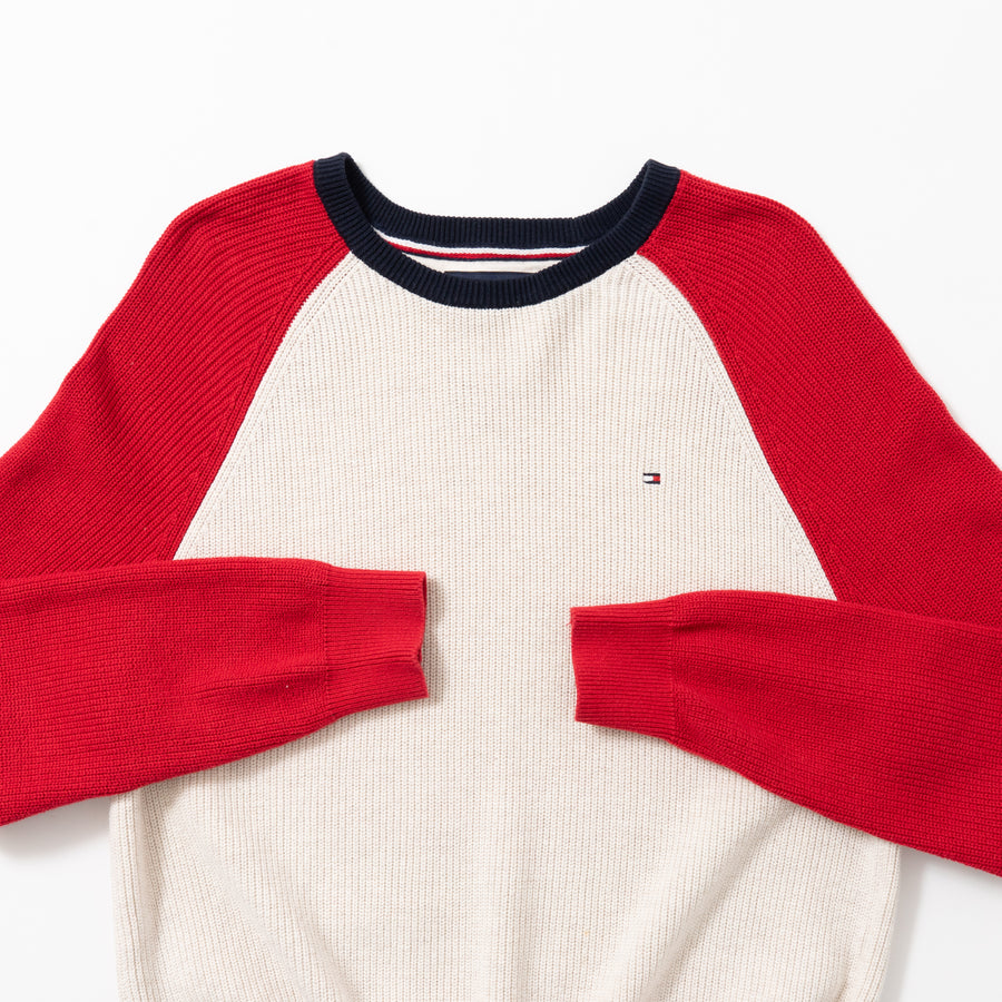 TOMMY HILFIGER Raglan Sleeve Cotton Sweater