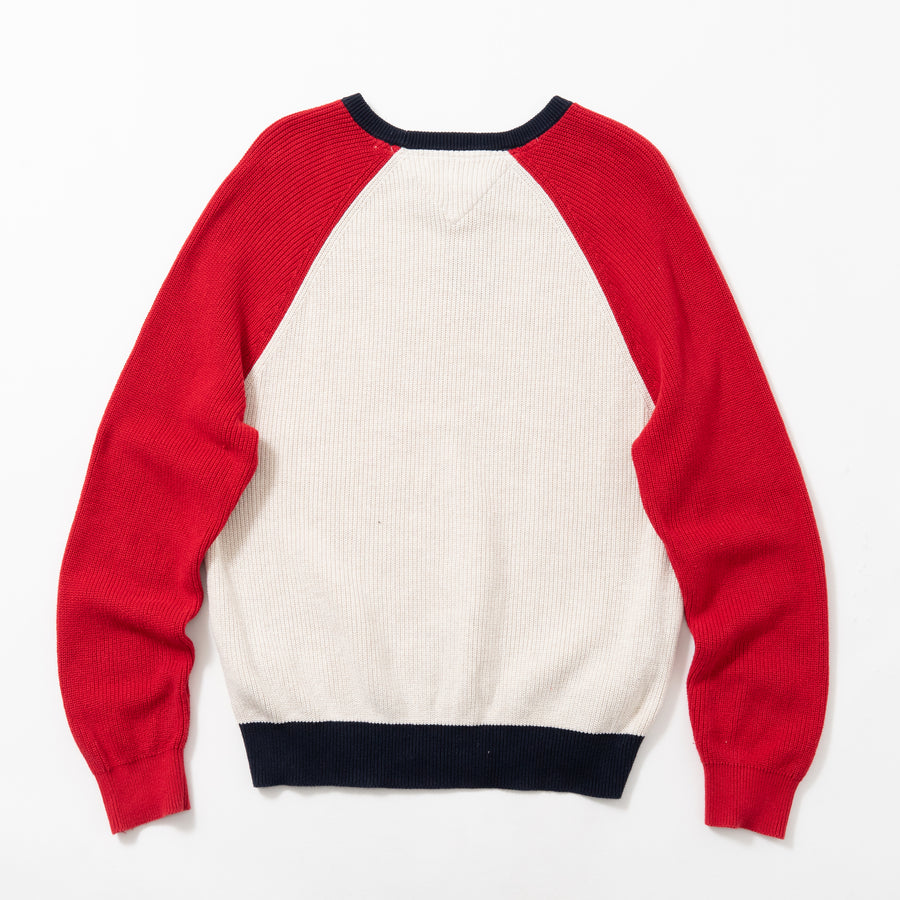 TOMMY HILFIGER Raglan Sleeve Cotton Sweater